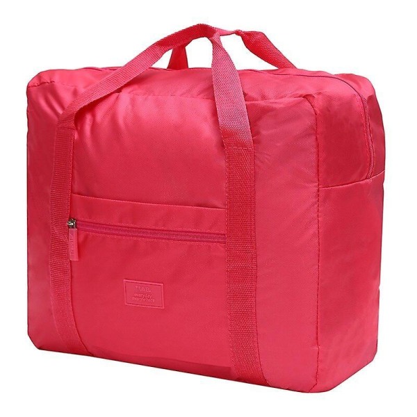rosa rød Bærbar multifunktionstaske Foldede rejsetasker Nylon W