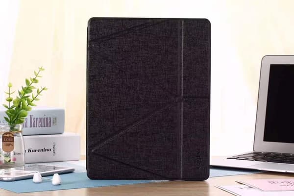 Stilfuldt etui til iPad mini 1/2/3/4/5 sort deformerbar foldbar fuld