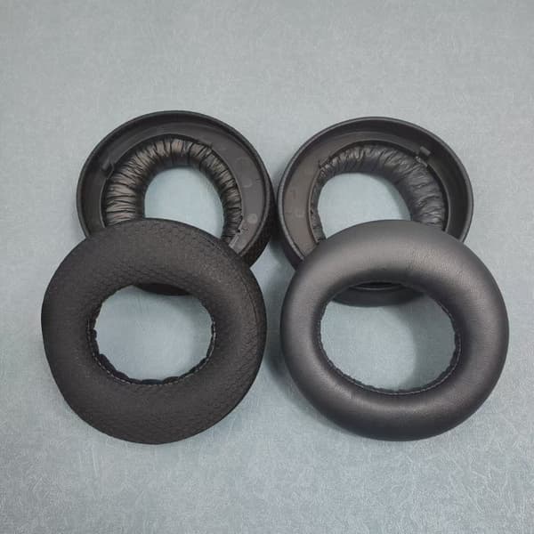 1 par PU svarte erstatningsøreputer for SONY PS5 PULSE 3D