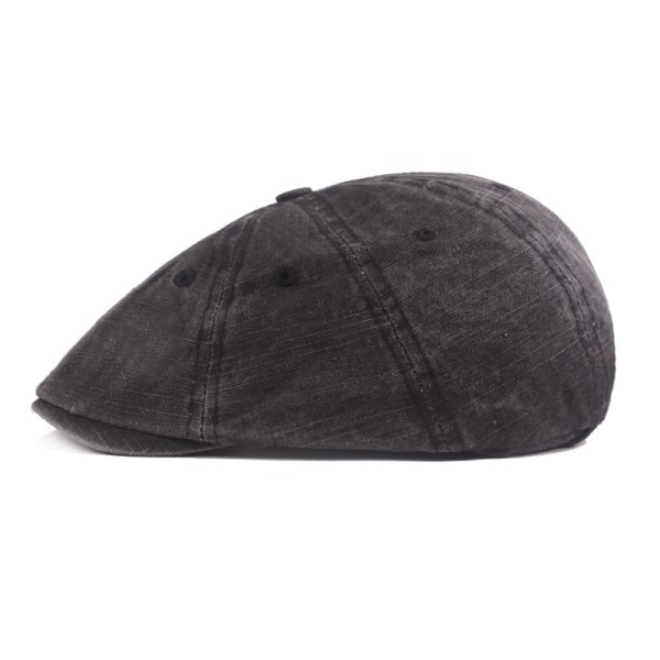 Baretter Hat Vasket Gammel Peaked Cap Mænd Baret Retro Casual Advance Hatte Midaldrende Ældre Hat Army Green M（56-58cm）