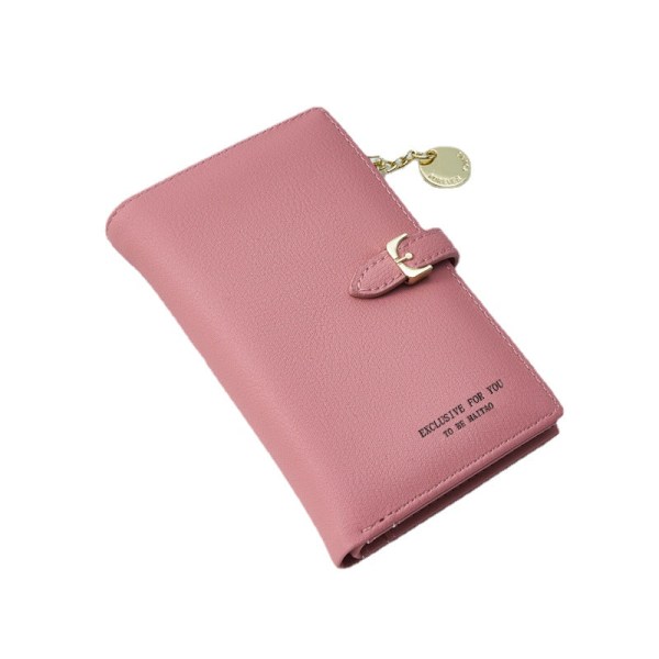Naisten lompakko kolikkokukkaro Korealainen Tyyli Yksivärinen Lyhyt Vetoketjukassi Useita korttipaikkoja Yksinkertainen muoti Light pink