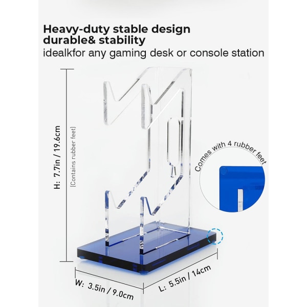 For PS4/Xbox One/Switch Series Håndtak Display Brakett Akryl Håndtak Plasseringsbrakett Green