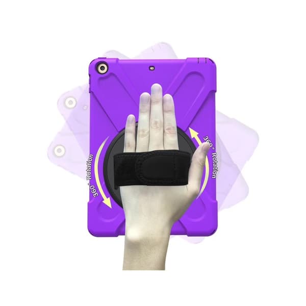 Stilig etui for iPad Air lilla håndleddsstropp