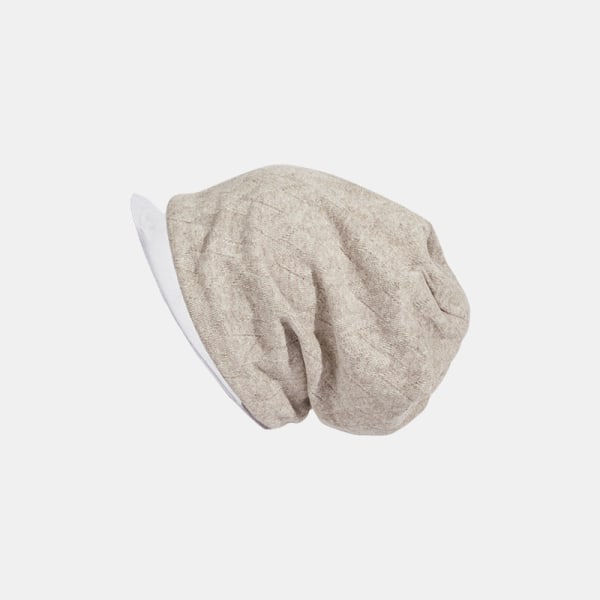 Varm vinterstickad mössa för dammode matchande tjock ull koreansk väska Huvud unisex Khaki M（55-58cm）