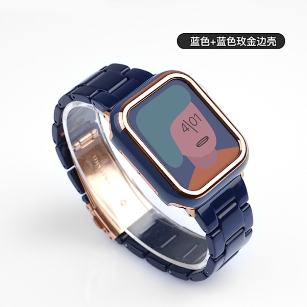 Kellon ranneke Apple Watch iWatch 38mm Sininen setti
