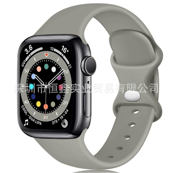 Klokkereim for Apple Watch iWatch 38/40/41 S/M Rock Gray