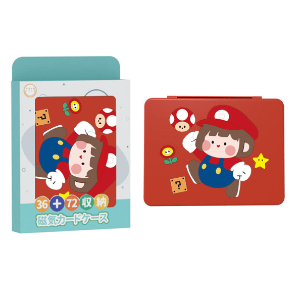 Til Nintendo Switch 36 Card Game Card Magnetisk opbevaringsboks NS-spilmaskine med stor kapacitet Mario Little Girl