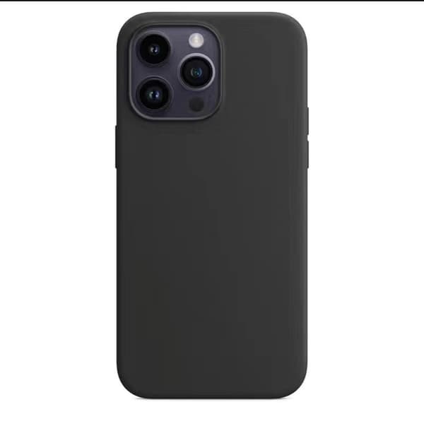 Etui til iPhone 17 Pro Black+ solid silikon full-dekning fallbestandig ensfarget