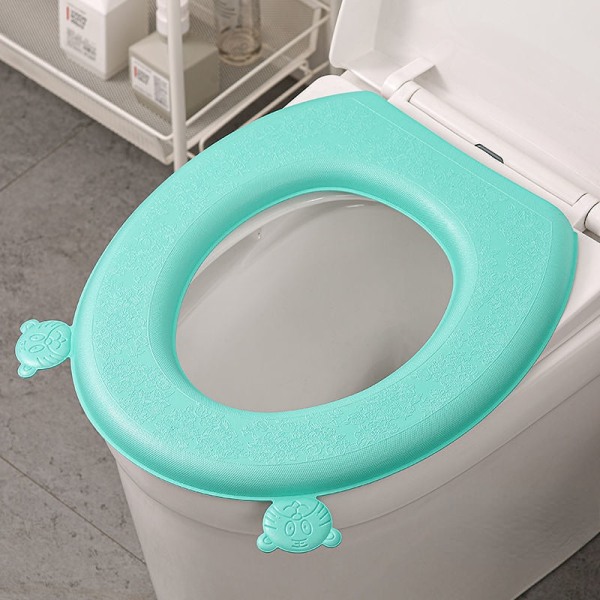 3st Toalettmatta Hushålls Toalettsits Four Seasons Happy Day Toalettbricka Icke-silikon Green