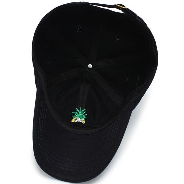 Baseballcap 2022 vår og sommer solbeskyttelse broderi fritid YOUTH Black Adjustable