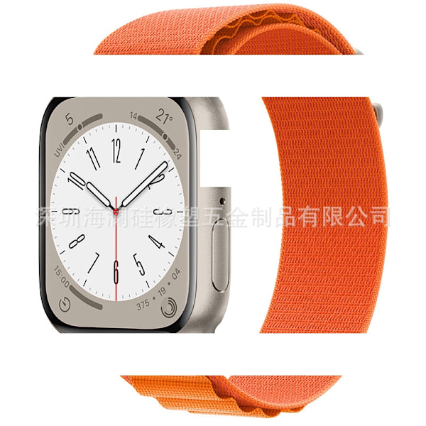 Klockarmband för Apple Watch iWatch 38/40/41/series10-42 Hårdvaruhuvud orange