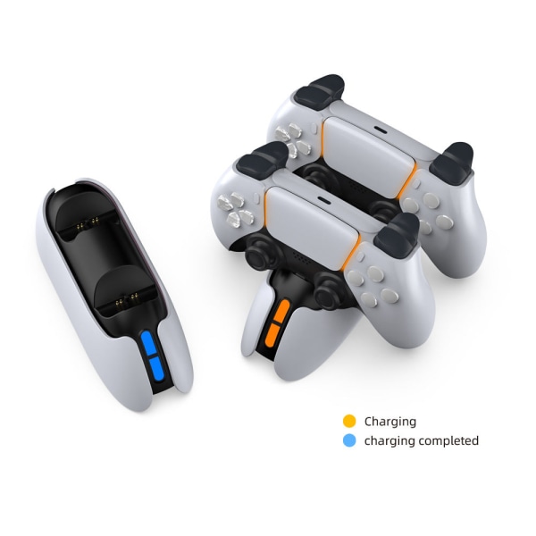 Ps5 GamePad Touch-Type Dual-Seat Laturi P5 LED Display Dual Handle Set