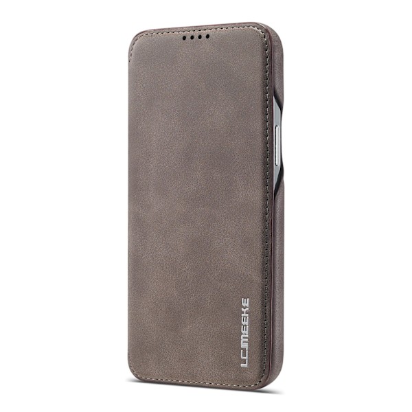 Etui til iPhone 13ProMax 222 kaffe flip læder kort