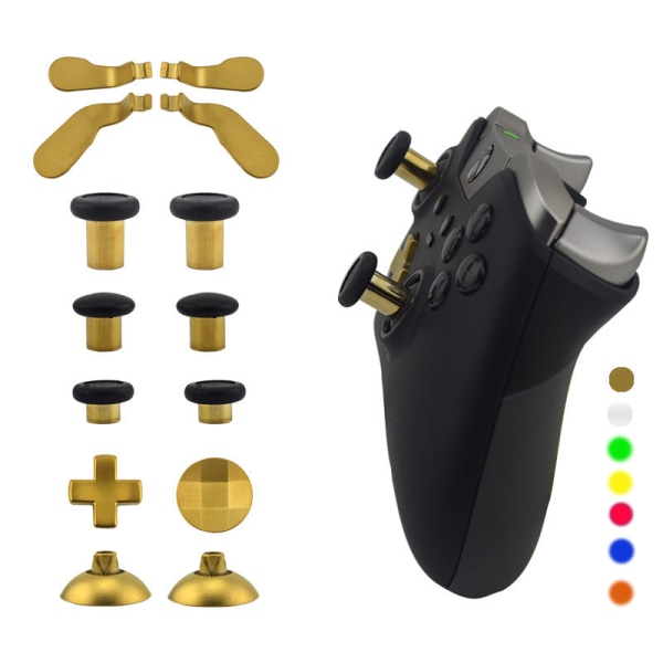 För Xbox One Elite Version 1 Generation Handle Metal Button Reparation av Xbox One Elite Handle Button Blade-yellow