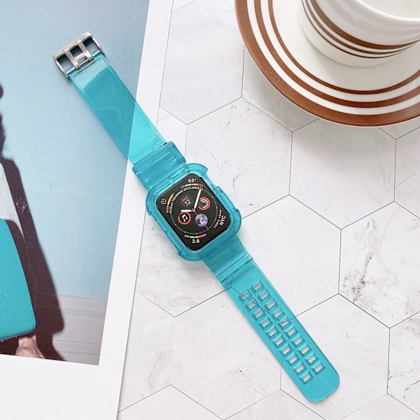 Kellon ranneke Apple Watch iWatch 46mm 0. sukupolvi -07-korallin vihreä