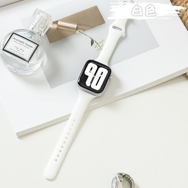 Klockarmband för Apple Watch iWatch 38/40/41/ 10:e generationen 42mm universal 1 vit