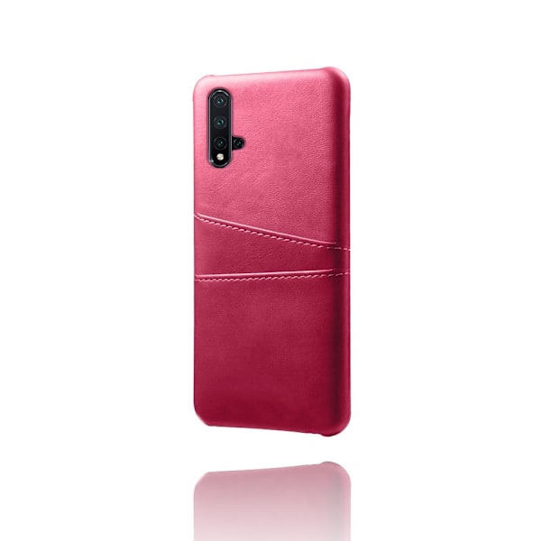 Fodral för iPhone 13 Mini 5.4 rosaröd universellt läder kalvnarv