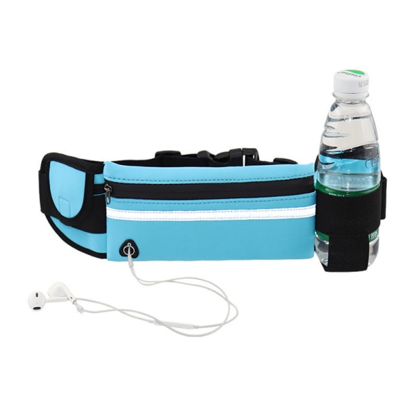 Fanny Pack Løpebelte Midjeveske Organizer Fitness Multifunksjonell Vanntett 1stk 6.5 inches Sky Blue