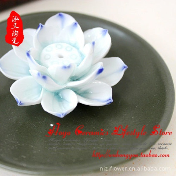 Askebæger Jingdezhen Keramik Håndværk Kreativ Røgelse Holder Røgelsebrænder Hjem Dekoration Tea fragments color round dish Incense holder