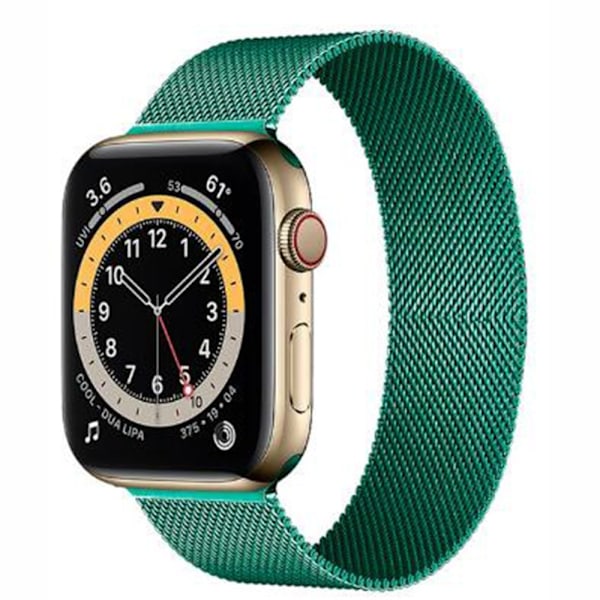 Kellon ranneke Apple Watch iWatch 38/40/41mm tummanvihreä