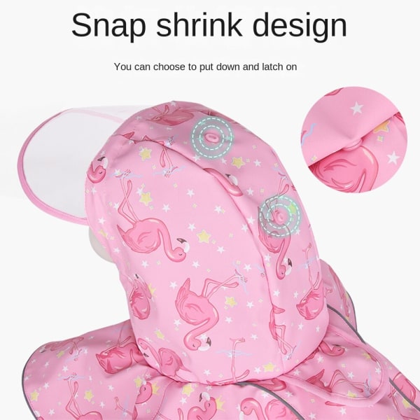 Lemmikkien vaatteet Uusi heijastava viittatyylinen sadetakki Keskikokoinen koira Pink S