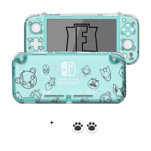 Til Switch Lite Crystal Case NS Lite Host Personality Creative Cover Mobile Sen Cat's Paw Crystal Case Cherry blossom