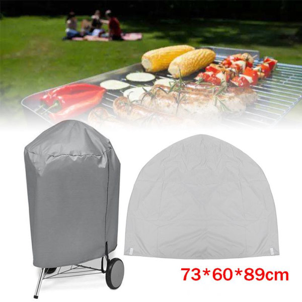 BBQ Cover Anti-Støv Vandtæt Til Weber Grill Cover Regn Beskyttende Grill Cover Rund Protector Cover 73x60x89cm Default Title