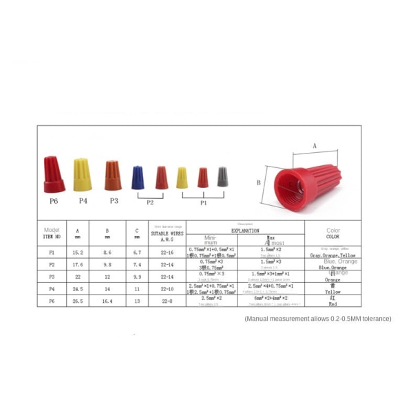 320 kpl Set Johdinliitin Ruuvityyppi Liitin Johdinliitin Cap Liitin Johdinliitin