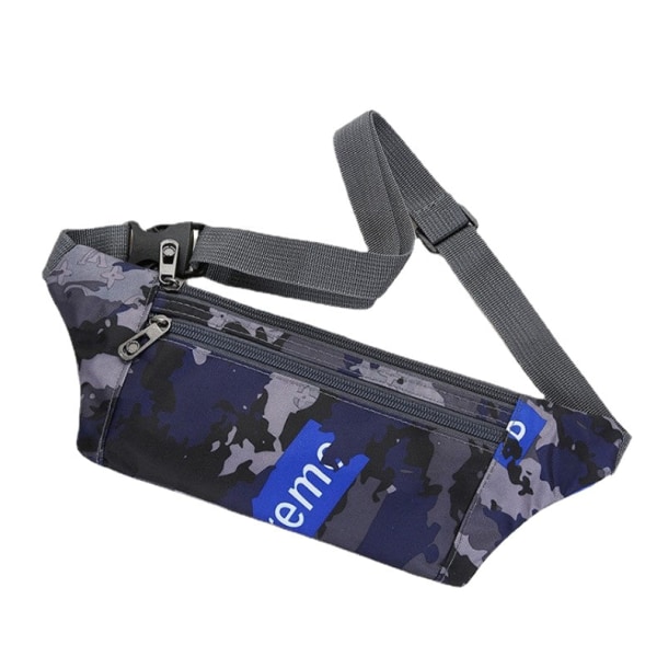 Fanny Pack Løpebelte Midjeveske Organizer Sport Slitesterk Vanntett Dark Blue