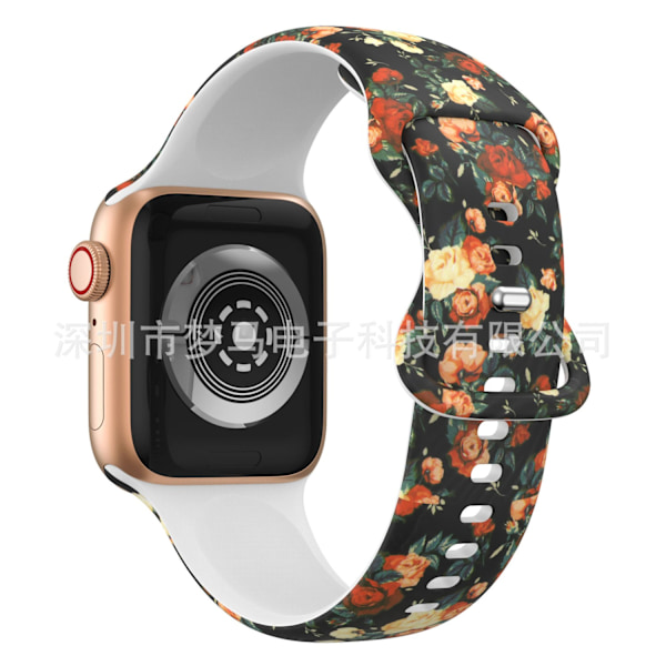 Kellon ranneke Apple Watch iWatch Punainen Ruusu 42/44/45/49mm