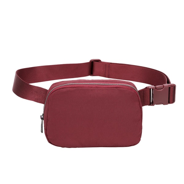 Mænd kvinder Fanny Pack taljetaske Nylon vandtæt bryst udendørssport Red Below 20L