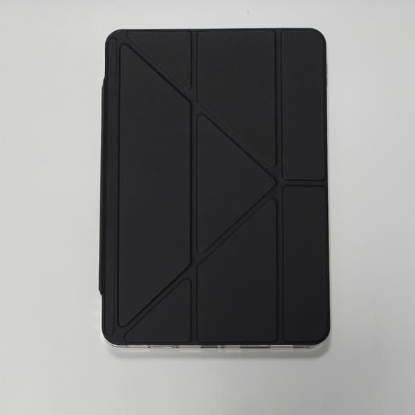 Etui til iPad Pro 2024 Edition 11\" Sort Låsende Foldbart Split Gennemsigtig Rem
