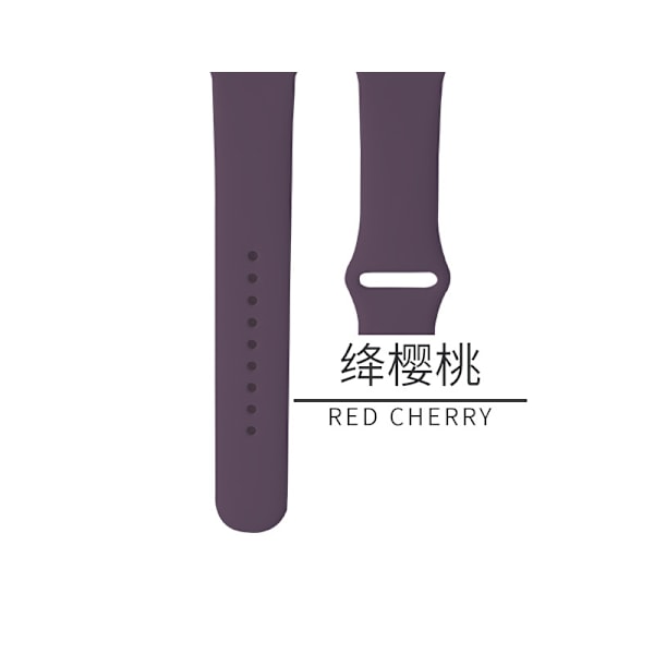 Klokkereim for Apple Watch iWatch Gjeldende: 1-9 generasjon/SE 38/40/41mm/S10:42 Utvidet 51 karmosinrød kirsebær