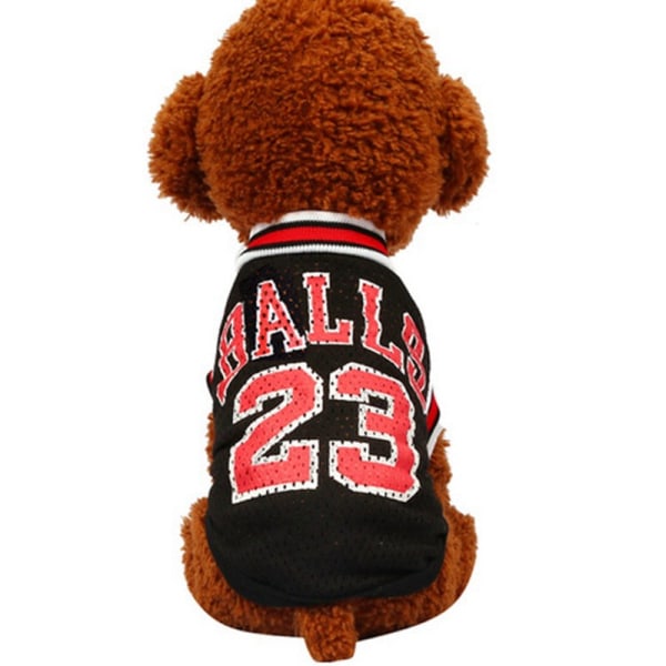 Hunde Katt Klær Sommer Basketball VM Fotball Vest Red S