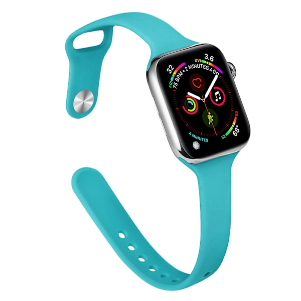Klockarmband för Apple Watch iWatch 38/40/41/42 S10mm tealgrön
