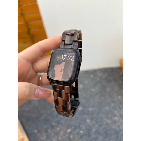 Kellon ranneke Apple Watch iWatch 10. sukupolvelle 42mm 8/40/41mm universaali suklaan värinen