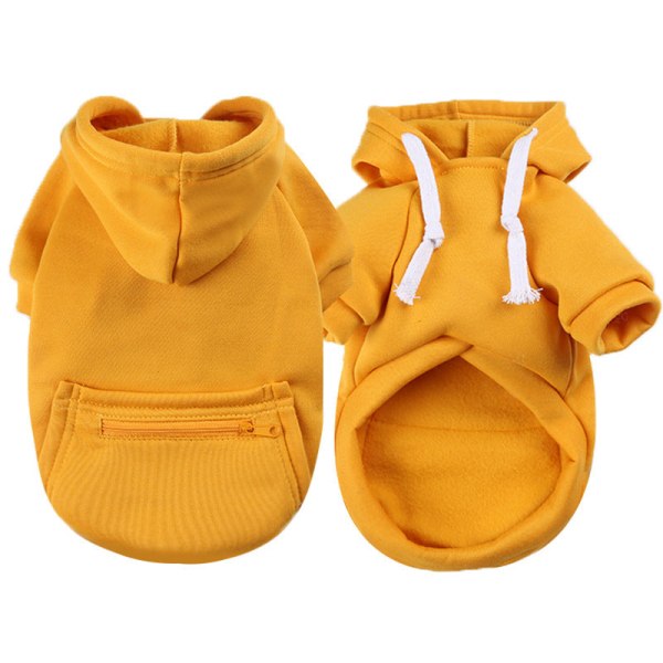 Lemmikkien vaatteet Syksy Talvi Pienille, keskikokoisille ja suurille koirille Vetoketjullinen tasku Lemmikkitarvikkeita Ginger yellow 4xl