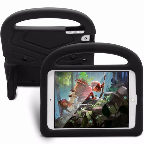 Stilfuldt etui til iPad mini 6 sort sparrow stand