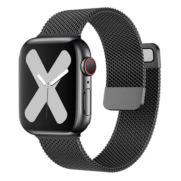 Klockarmband för Apple Watch iWatch 42mm/44mm/45mm/49mm Svart