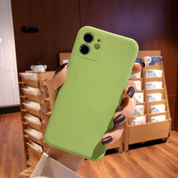 Etui til iPhone 17Pro lige kant flydende silikone