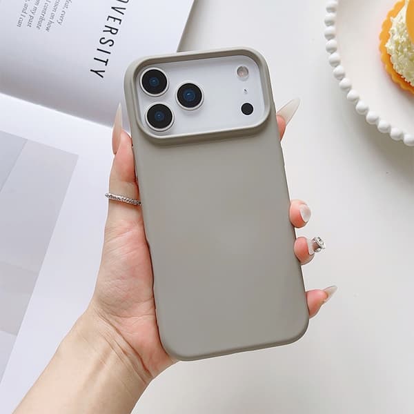 Skal för iPhone 17 Pro Max Premium Liquid Pebble Grey