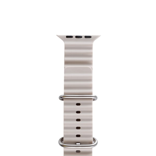 Klockarmband för Apple Watch iWatch 38-41 S10/42mm vit låda Starlight färg