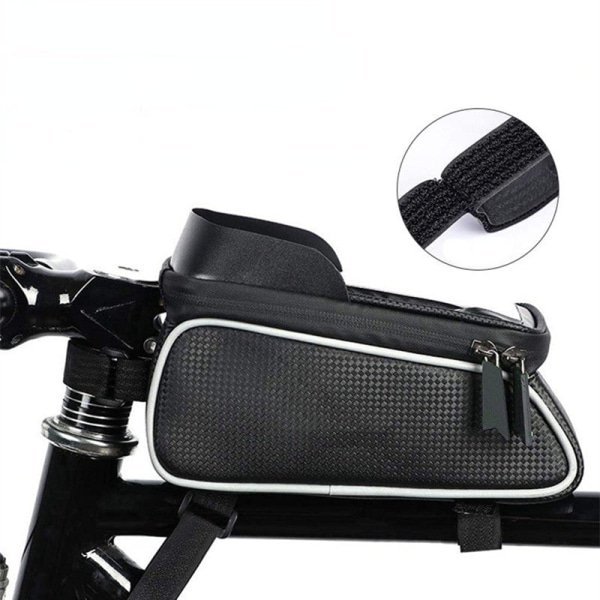 Sykkel terrengsykkelveske Hard Shell Sunshade Vanntett Front Phone Touch Saddle