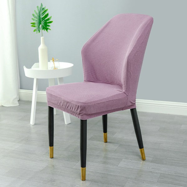 Sohvan cover Yksivärinen yksiosainen elastinen vedenpitävä prinsessan muotoinen cover Light purple Chair cover