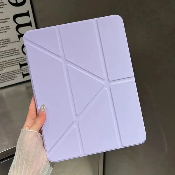 Stilfuldt etui til iPad mini 6/mini 7 violet tomme magnetisk foldestrop
