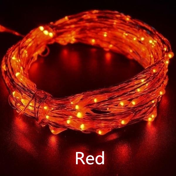 2/3/4/5/10M LED-valonauhat joulun joulukuusen seppeleen ulkobileisiin hääkoristeisiin Red 4M 40LED