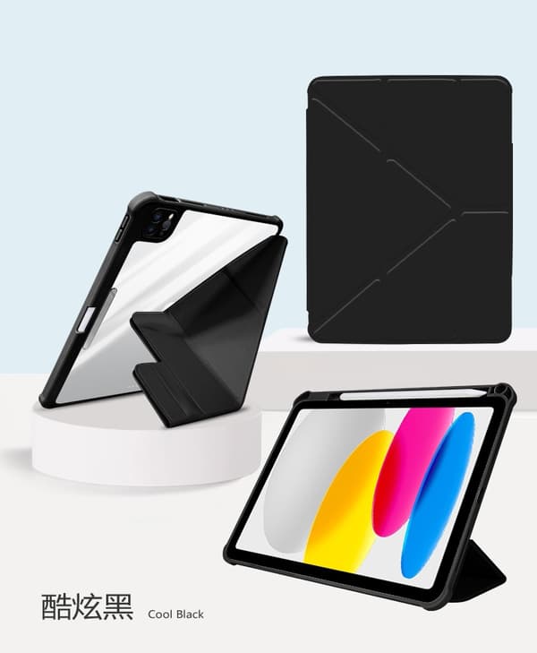 Etui til iPad Mini 6/7 8.3\" cool sort alsidig spænde foldbart læder