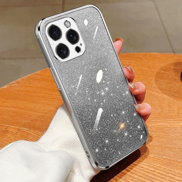 Deksel til iPhone 17 Air Sølv gradient lynbelagt, fallsikker