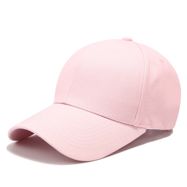 Baseballkasket 2022 Forår Sommer Ensfarvet Broderi Fritidsmodehat Pink Adjustable