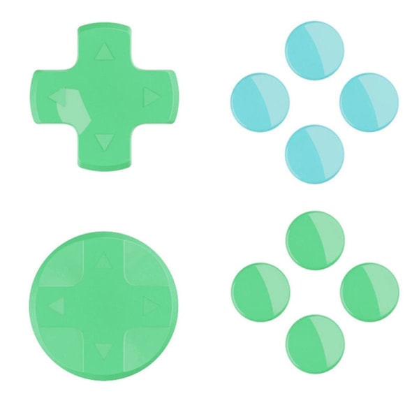 För Switch D-Pad-knapp Färgglada klistermärken NS Riktningsnyckelklistermärke Animal Crossing Joystick Cap Green Blue
